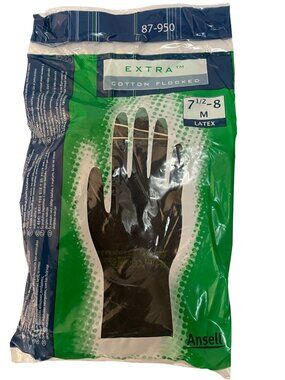 Ansell AlphaTec 87-950 (ex EXTRA) Gloves, Chemical Resistant 7.5-8 M - 10 Pair